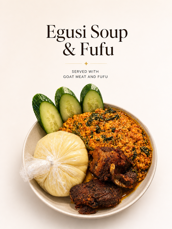 Egusi Soup & Fufu.