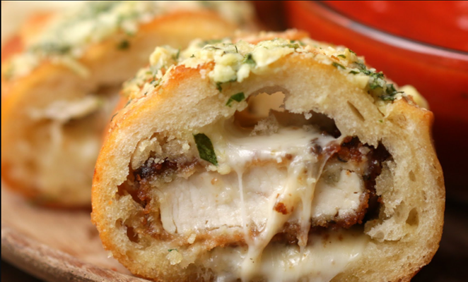 Parmesan Chicken Sandwich.