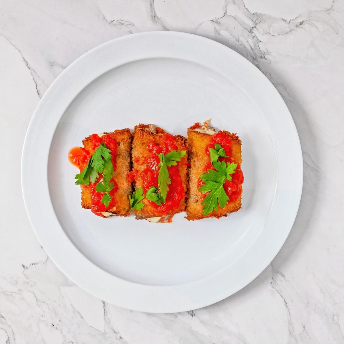 Eggplant Rollatini Entree.