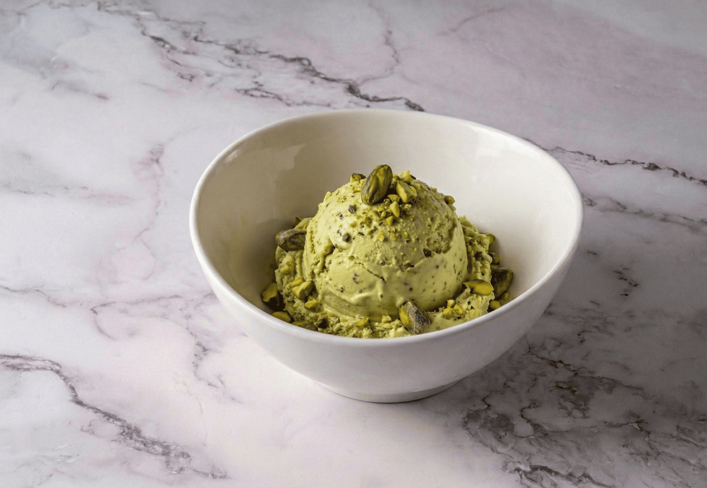PISTACHIO ICE CREAM.