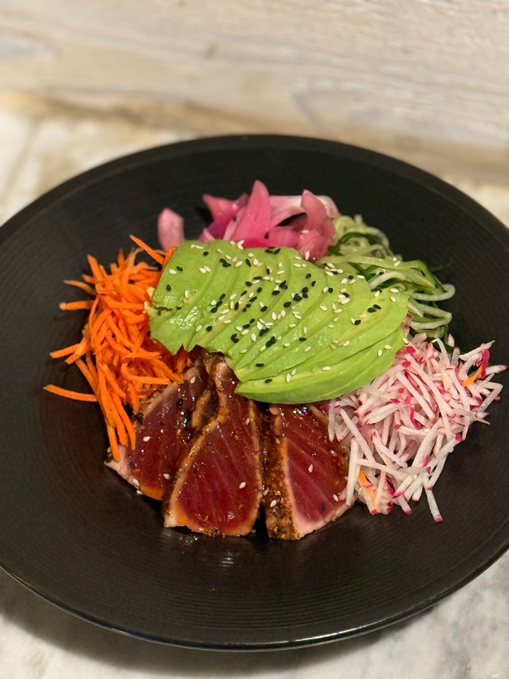 Ahi Tuna Seared Rare.