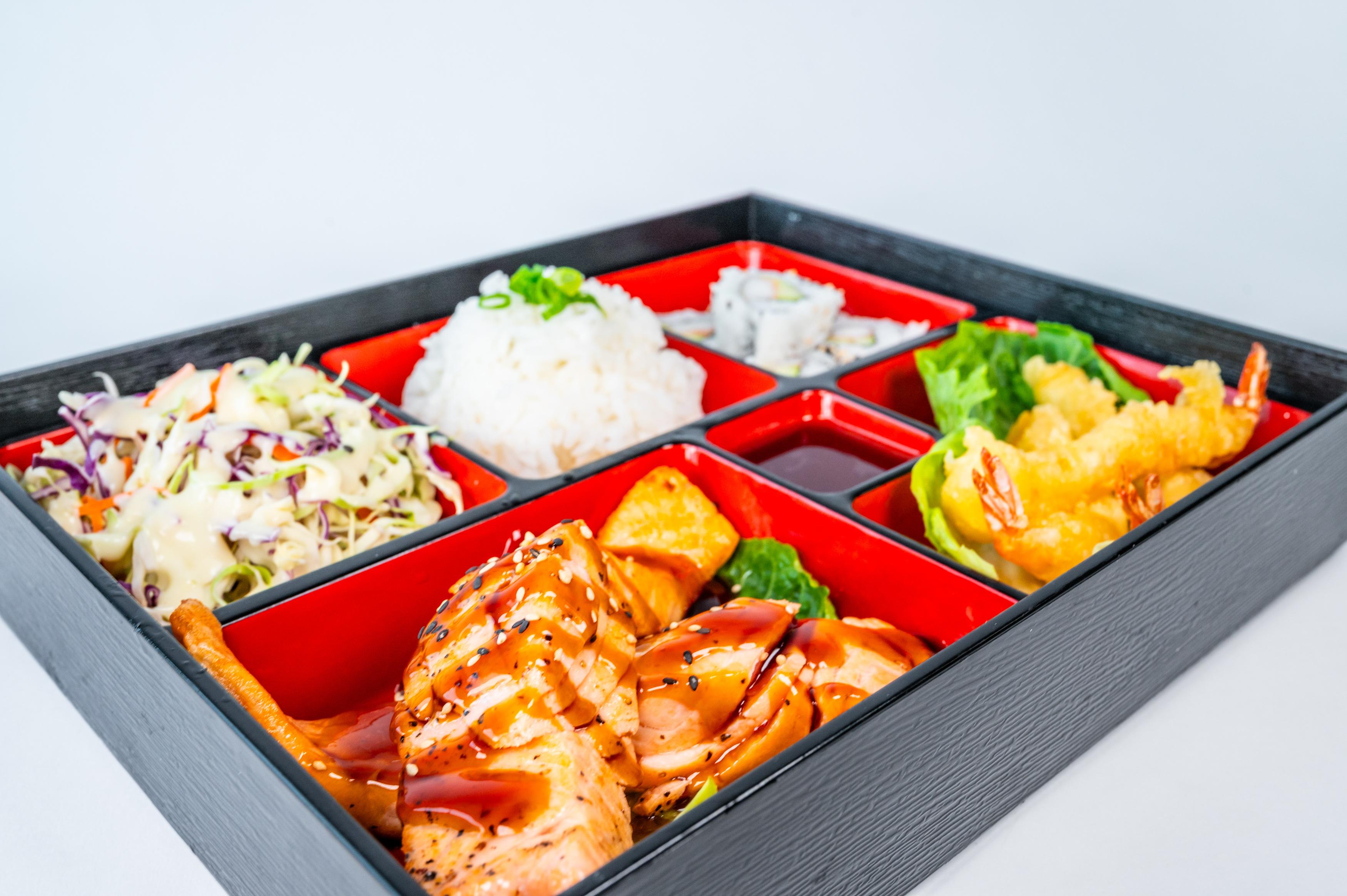 Box #4 (Salmon Teriyaki).