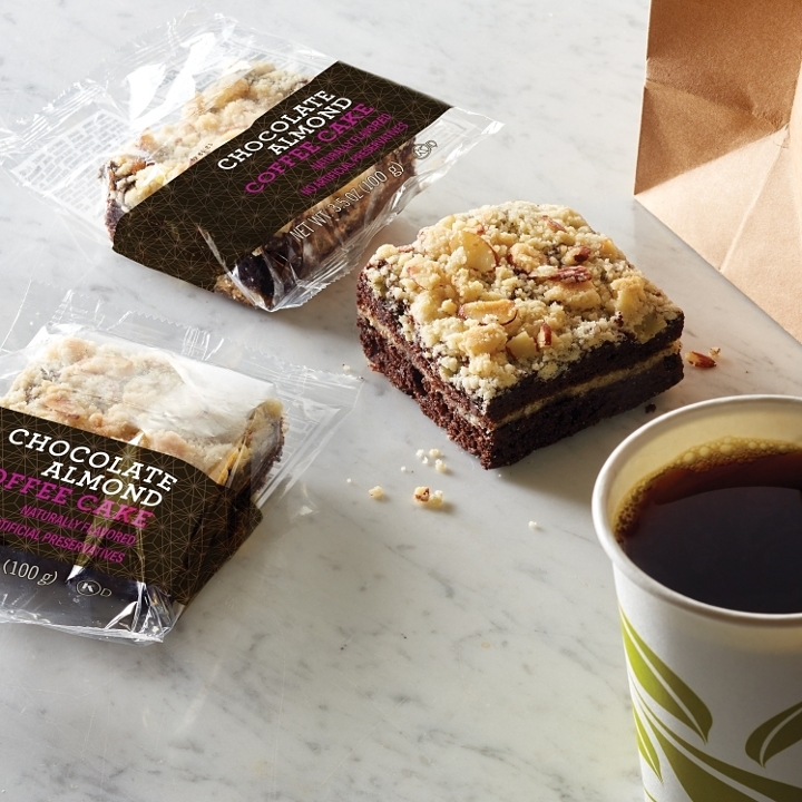 Chocolate almond coffee cake.