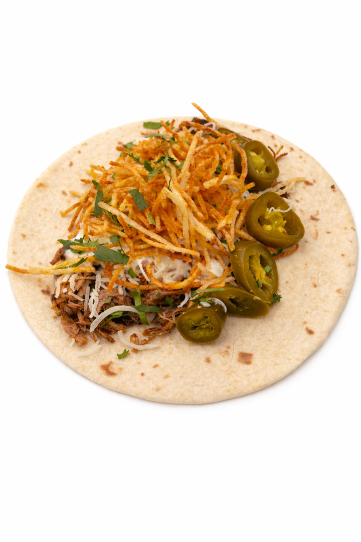 BBQ Pulled Pork Taco.