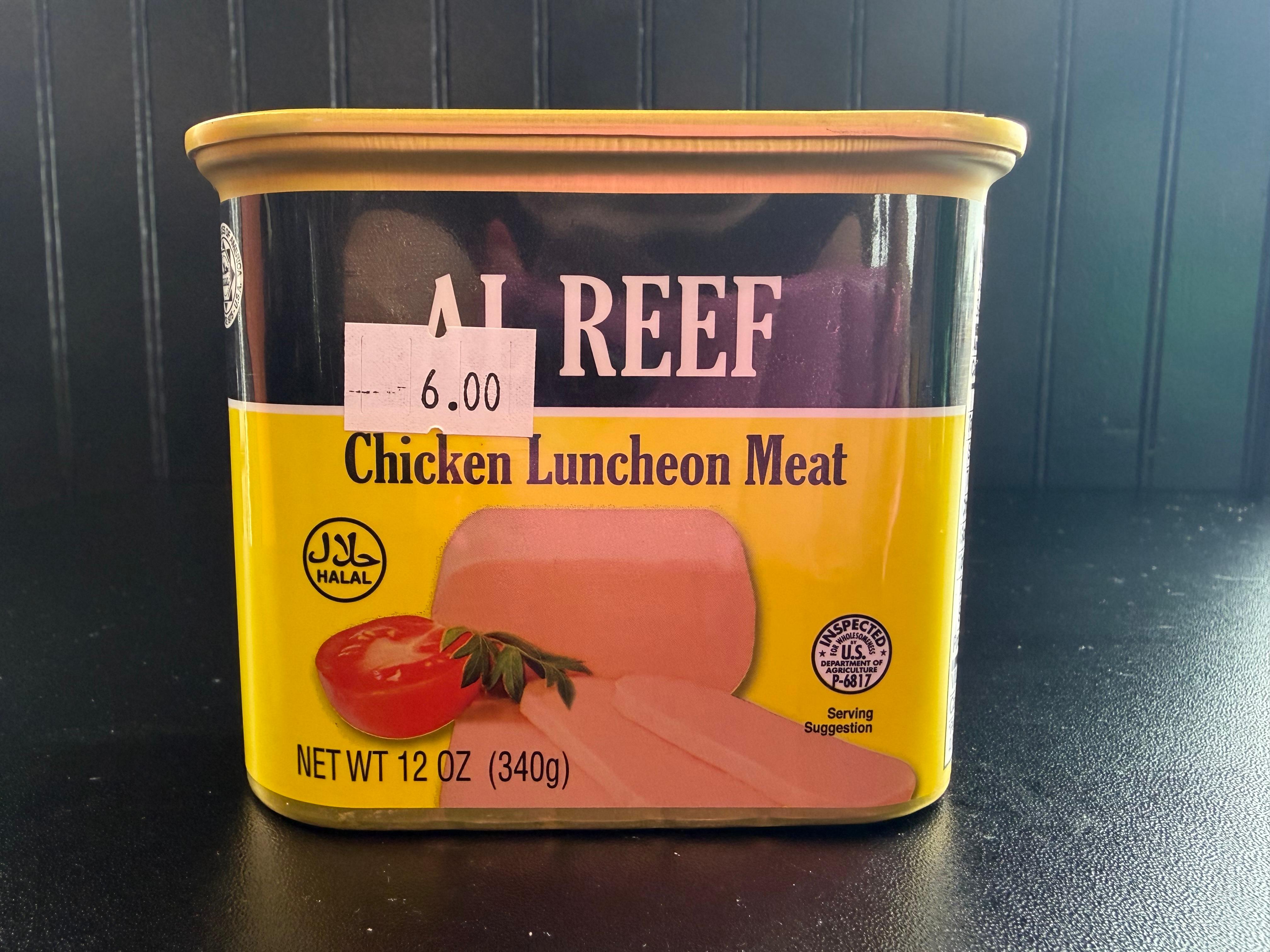 Al Reef Chicken Luncheon Meat.