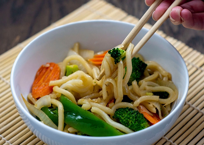Mixed Veggie Stir Fry Noodle.