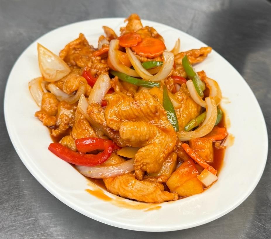Sweet & Sour Chicken.