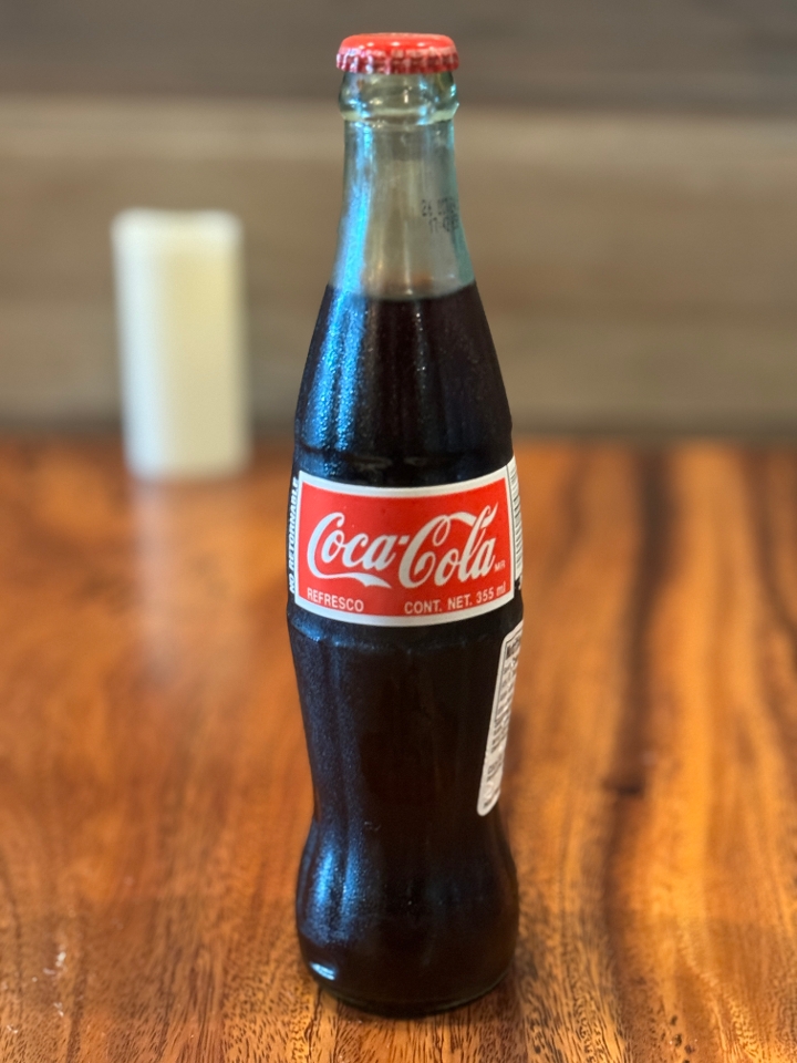 Bottled Mexican Coke.