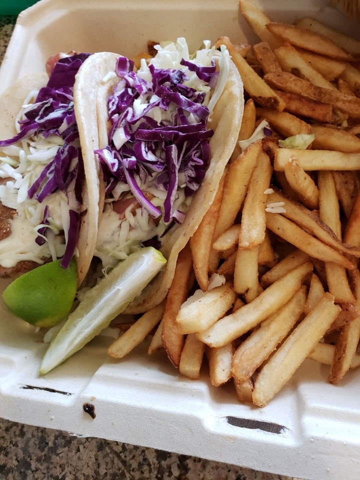 ORIG FISH (2) TACO PLATE.