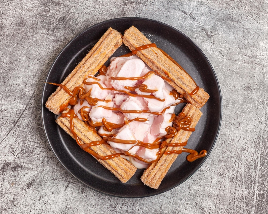 Churros with Ice Cream.