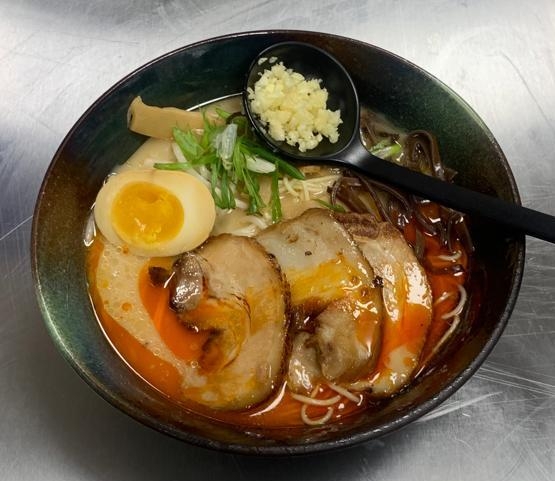 Spicy Garlic Tonkotsu Ramen.