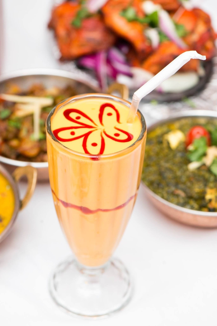 Mango Lassi/ Yogurt Smoothie.