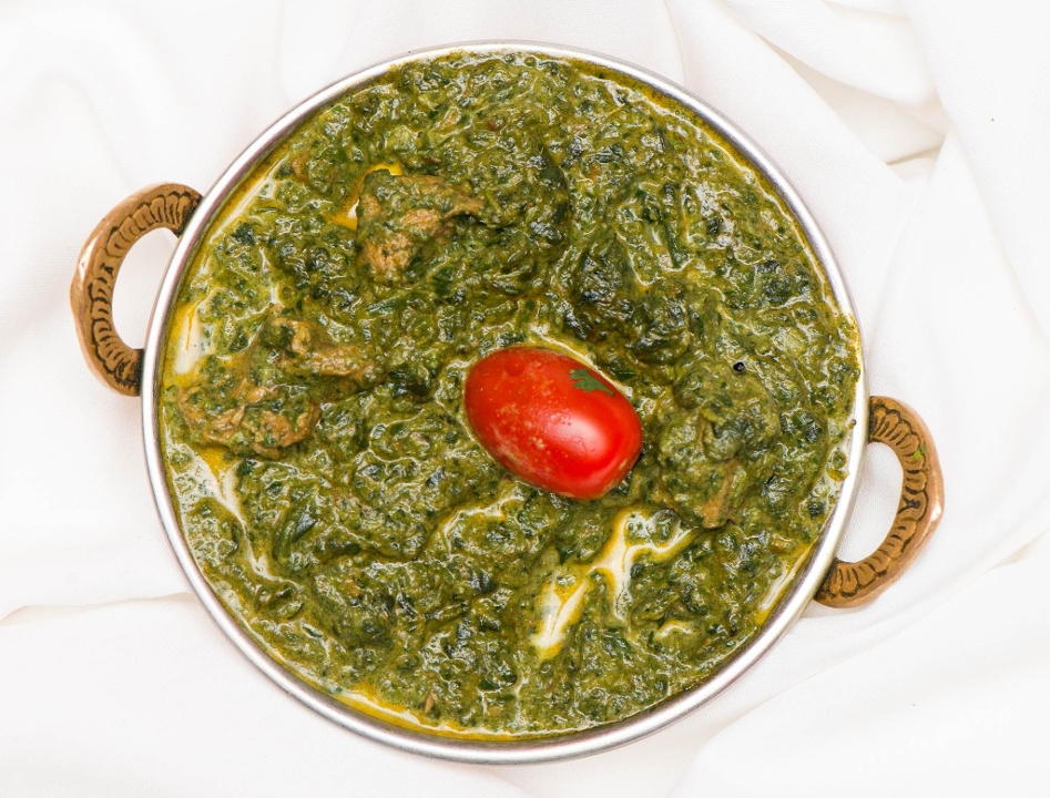 Side Palak Paneer.