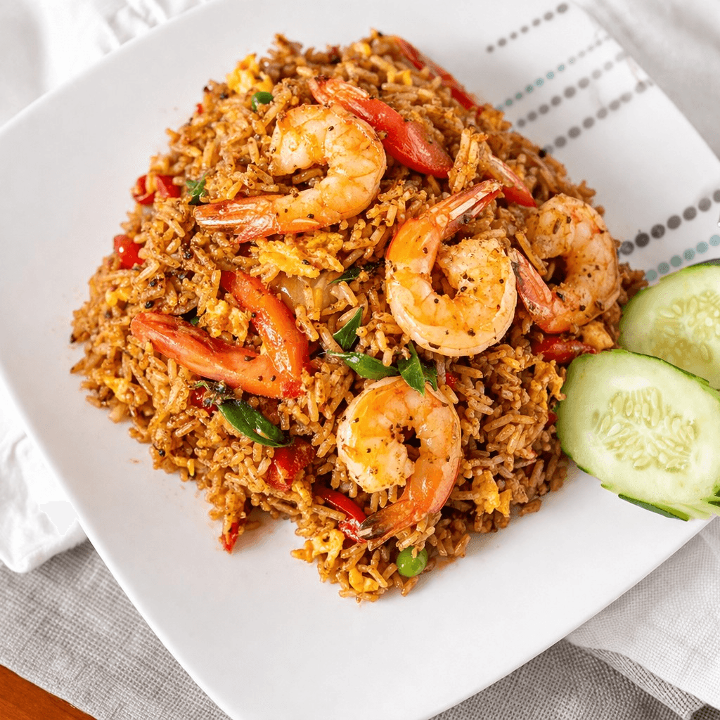 Spicy Basil Fried Rice.