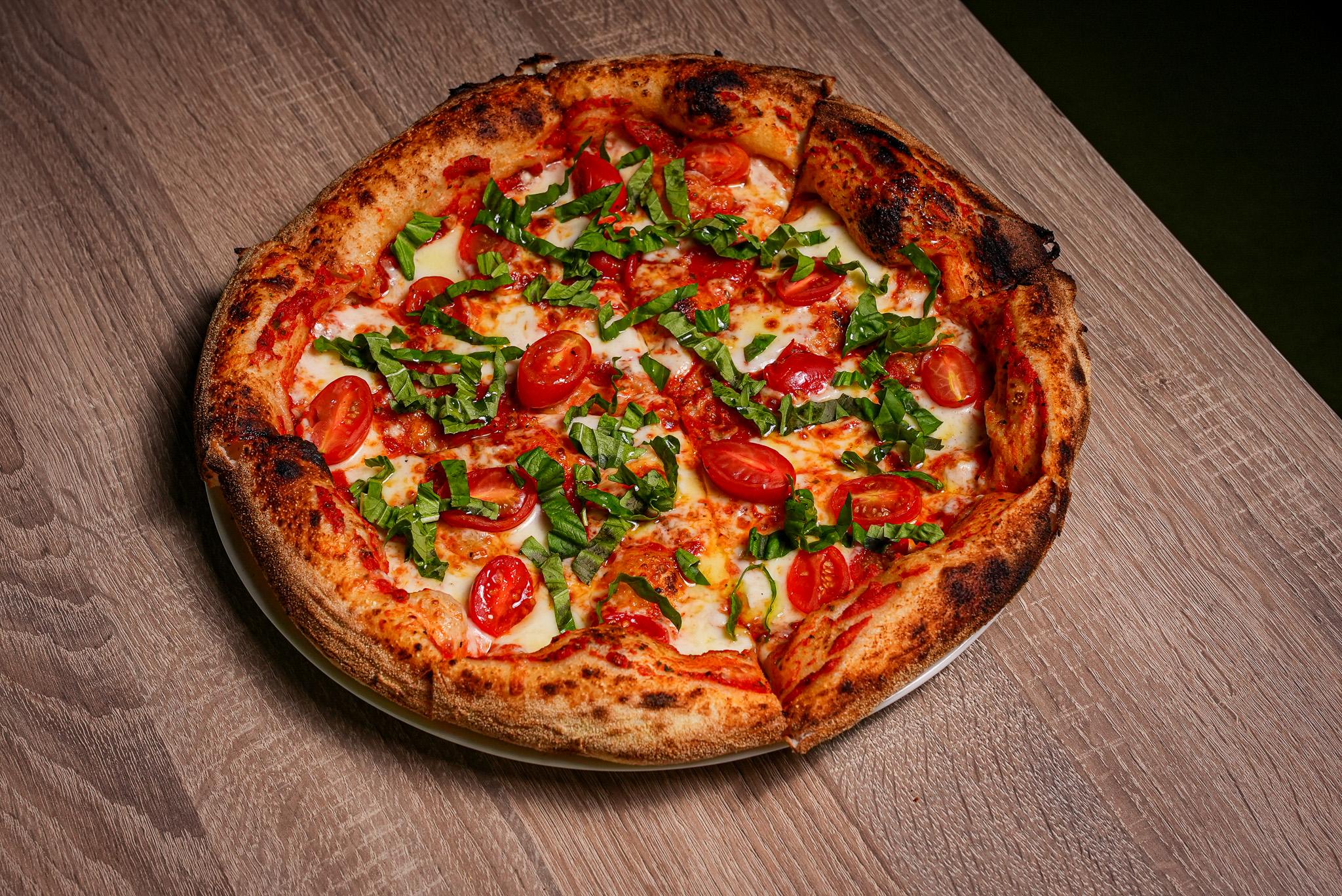 Margherita pizza.