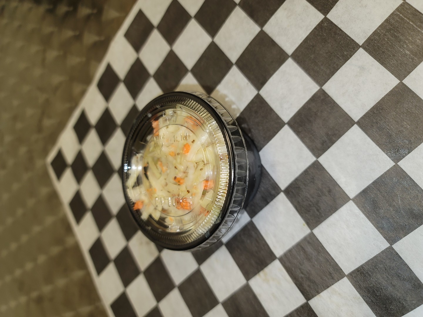 Cup of Coleslaw.