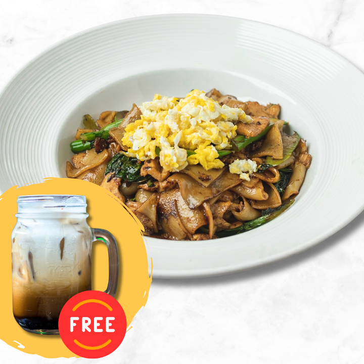 Pad See Ew (with FREE Thai Iced Coffee).