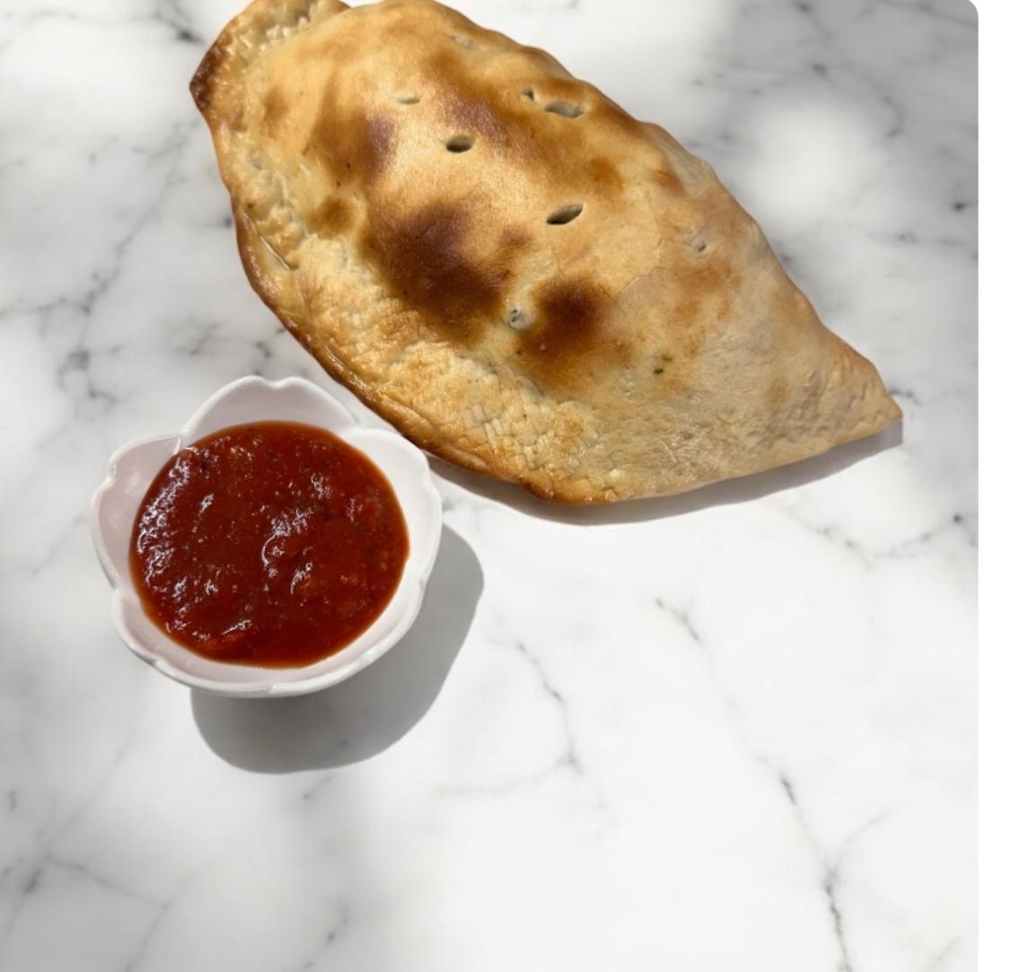 Funghi Bacon Calzone.