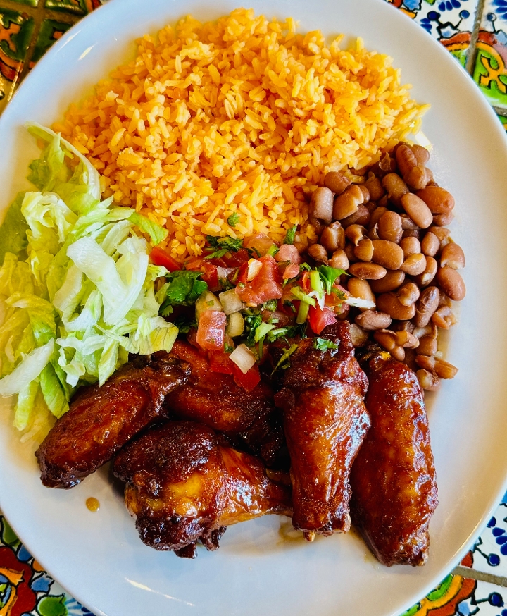 Mexican Chicken Wings Bowl.