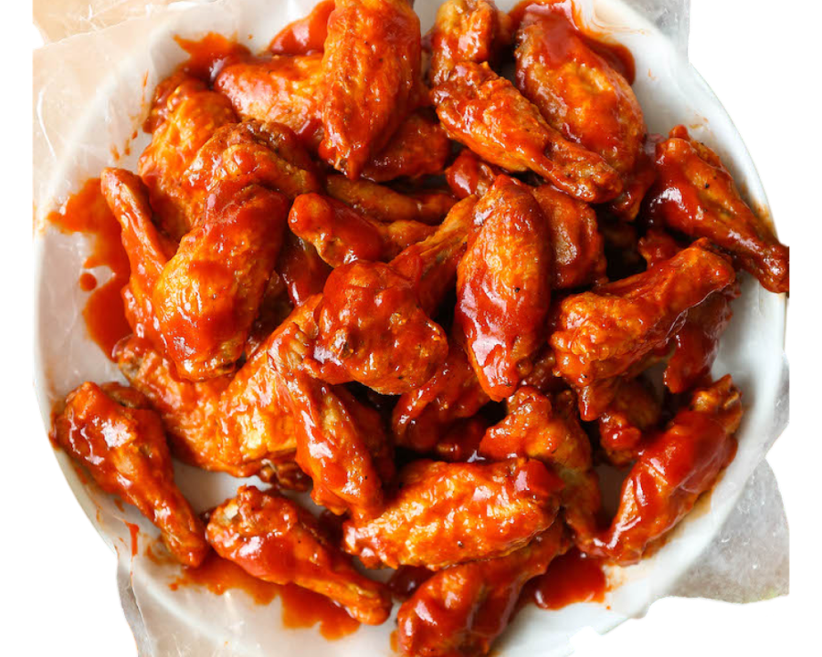 GARLIC BUFFALO CHICKEN WINGS.