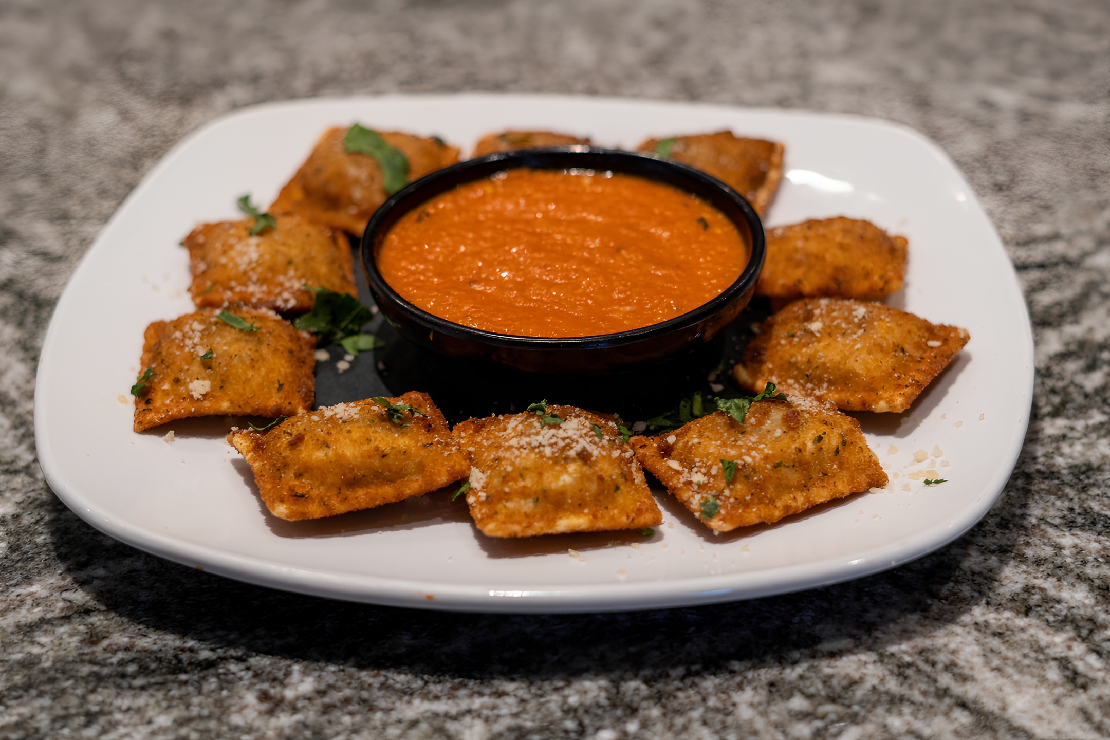 Crispy Beef Ravioli.
