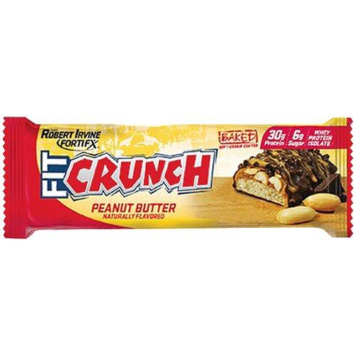 Chef Robert Irvine's FITCRUNCH Peanut Butter, High Protein Baked Bar, 30g Protein, 3.1 Oz., 1ct.