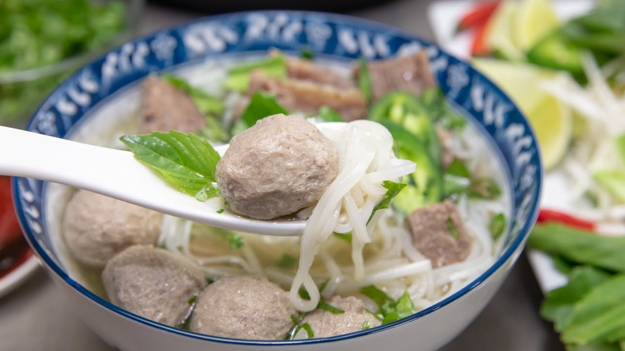 Meatballs Pho.