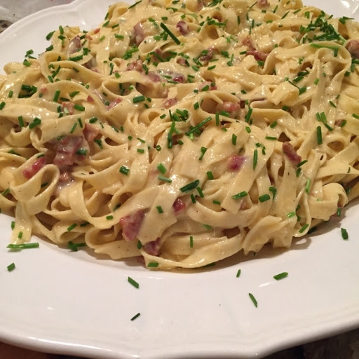 Fettuccine Carbonara.