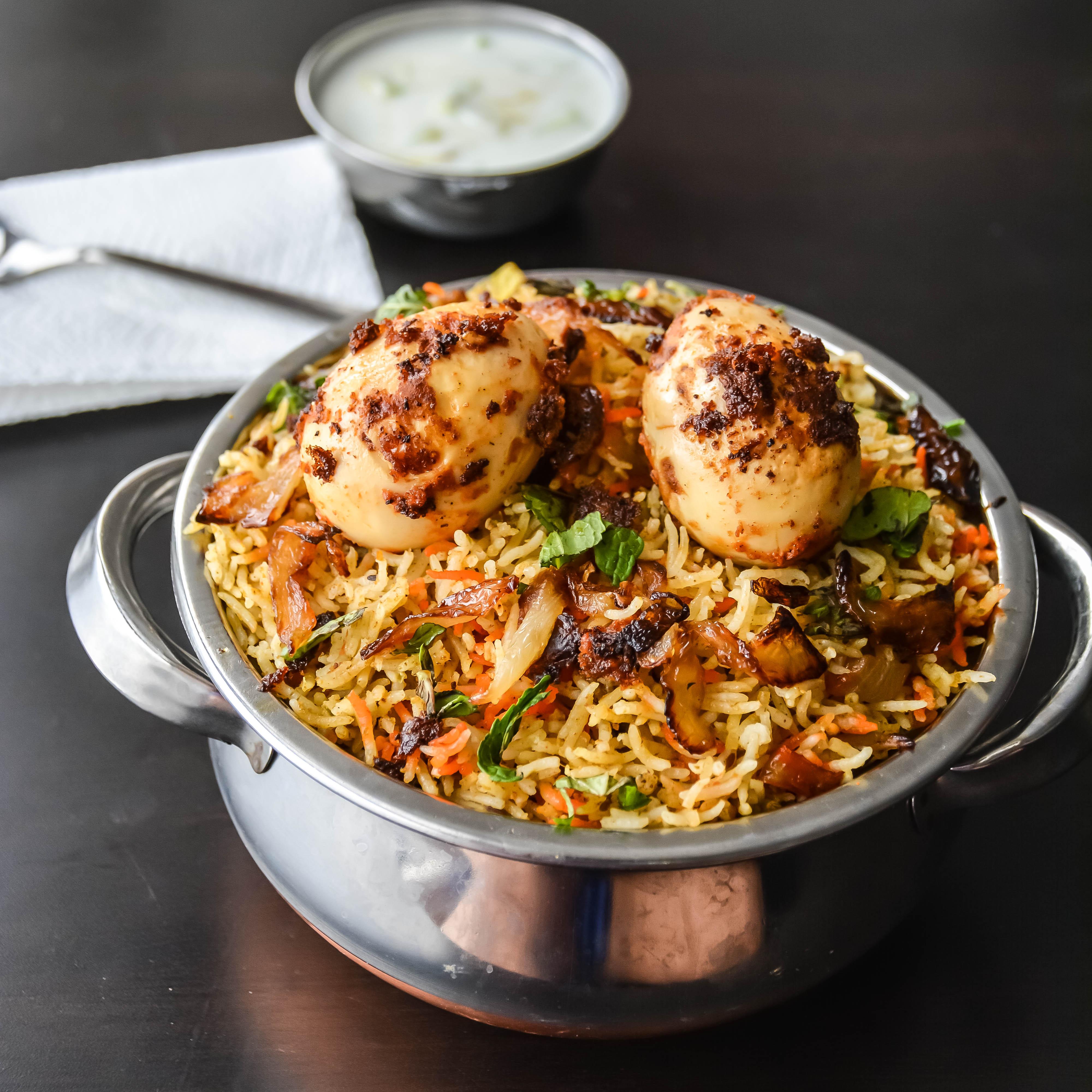 Family Egg Biryani.