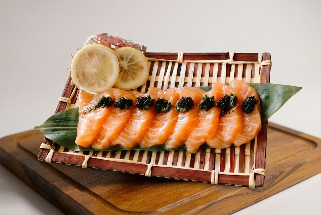 Salmon Yuzu Carpaccio.