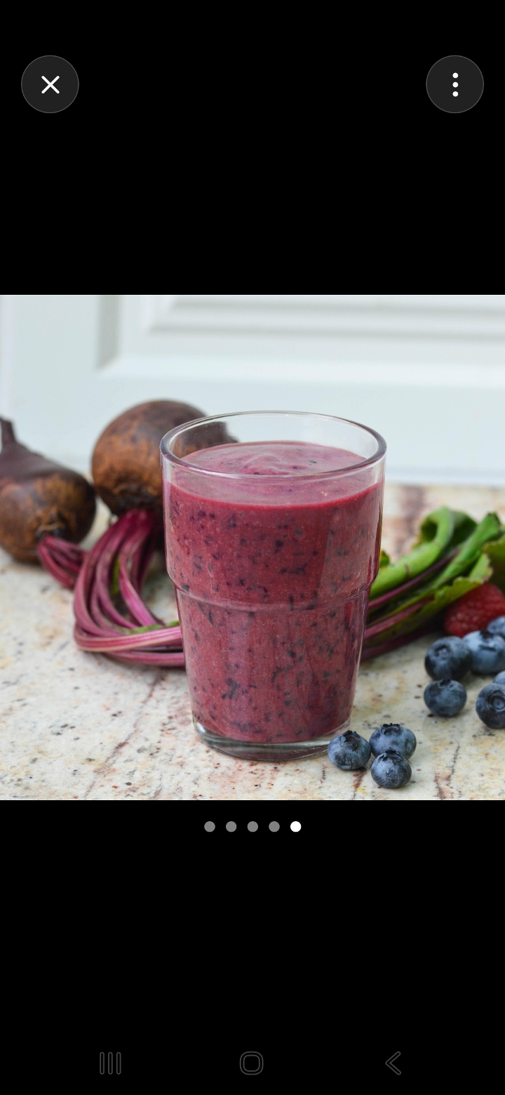 Rita Blueberry Beet Smoothie.