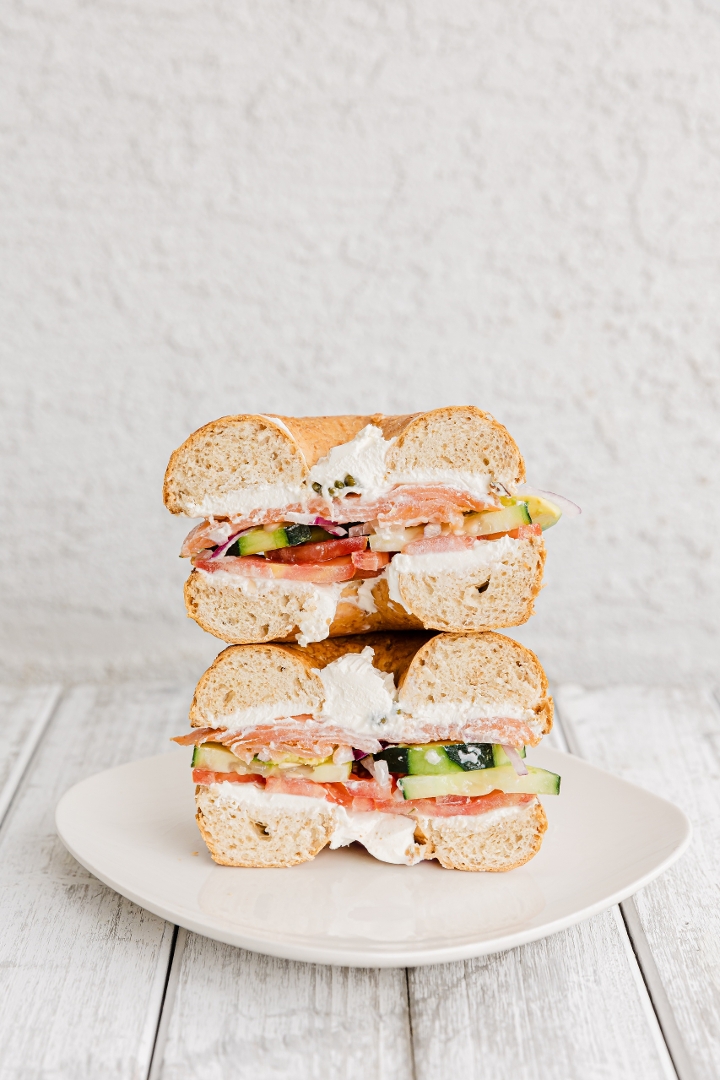 Smoked Salmon Bagel.