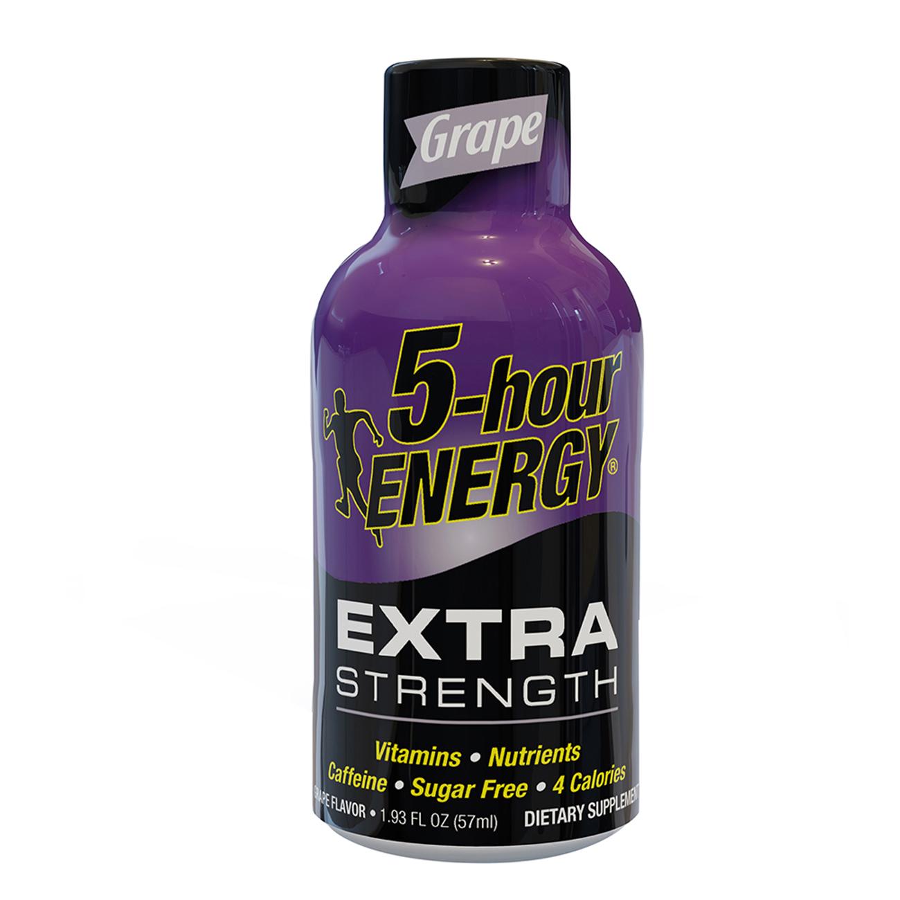 5-Hour Energy Shot  Extra Strength  Grape  1.93 Oz.