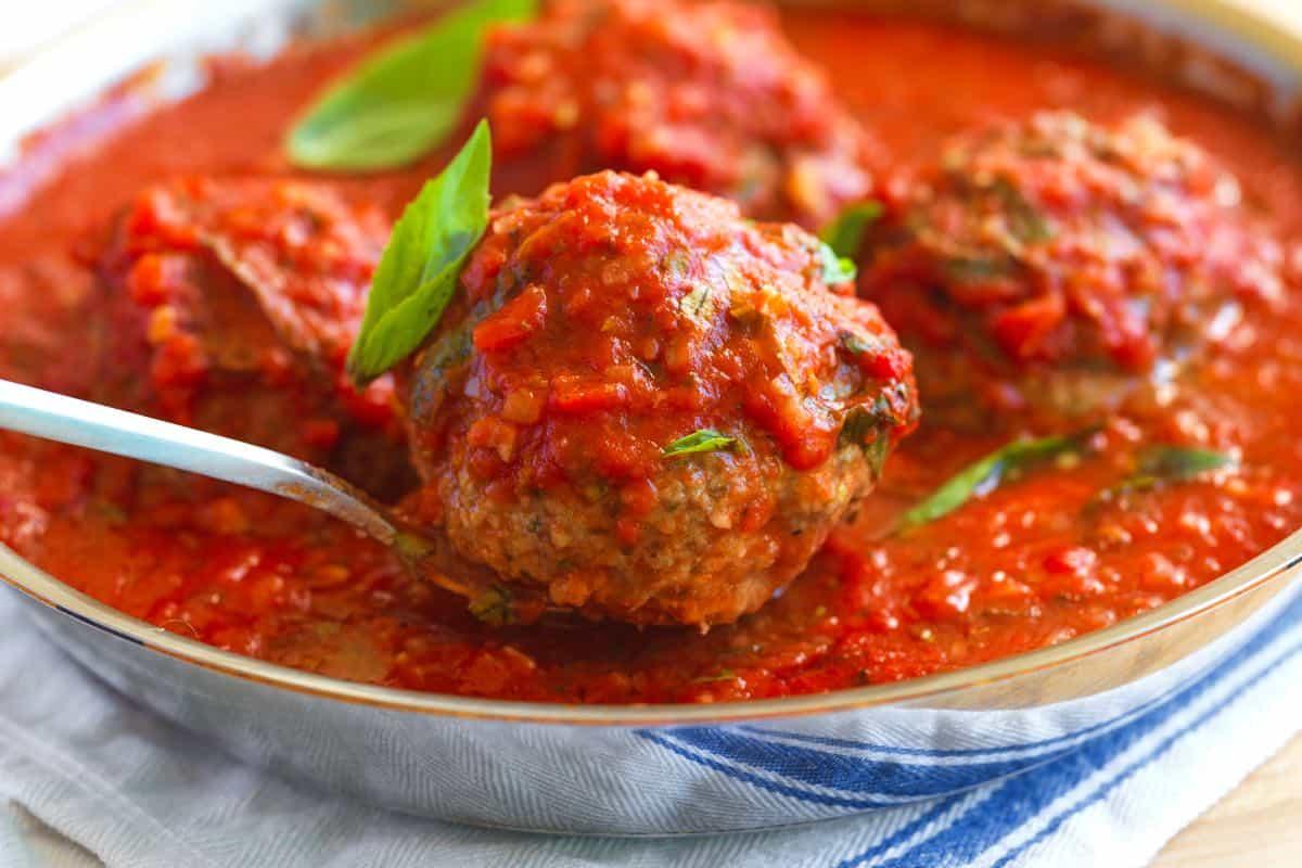 Meatballs with Sauce.