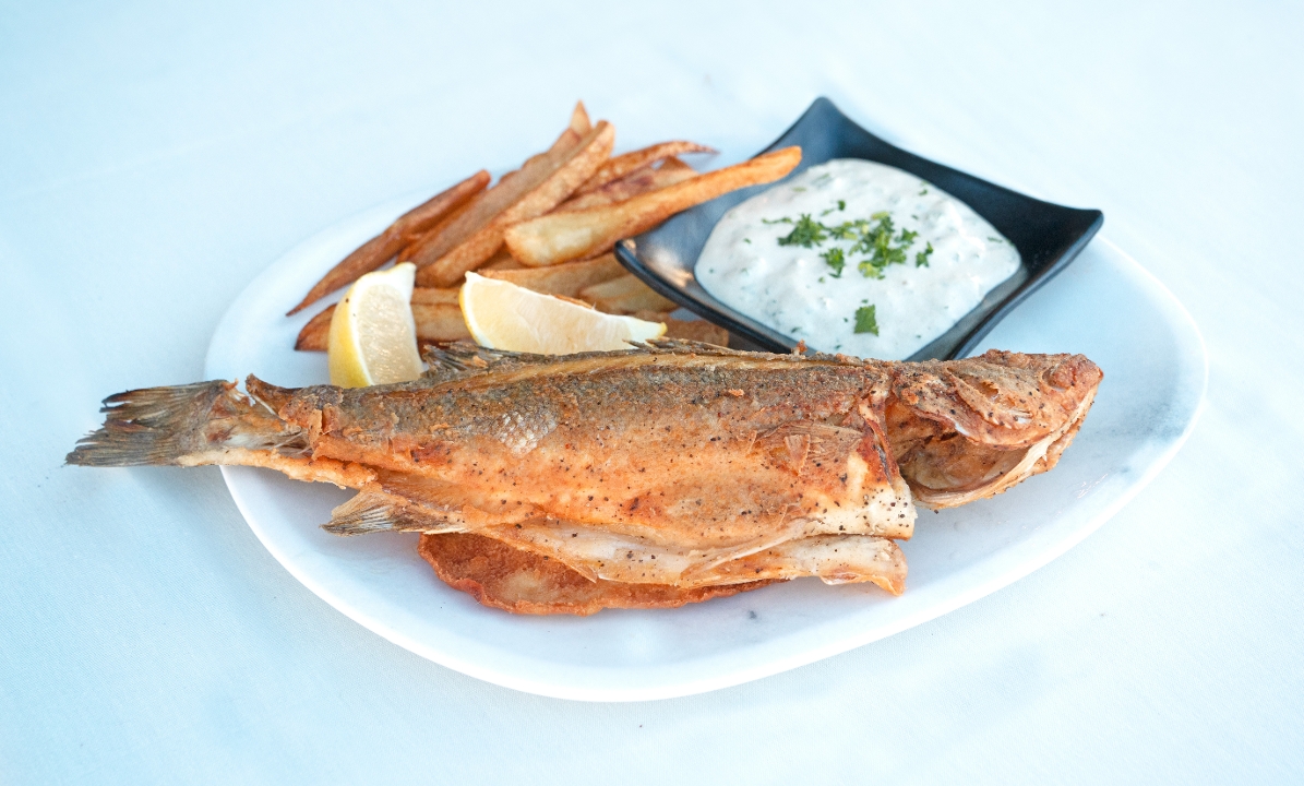 Whole Fish SeaBass Plate.