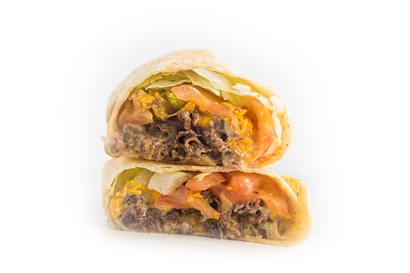 OMG! Steak and Cheese Wrap.