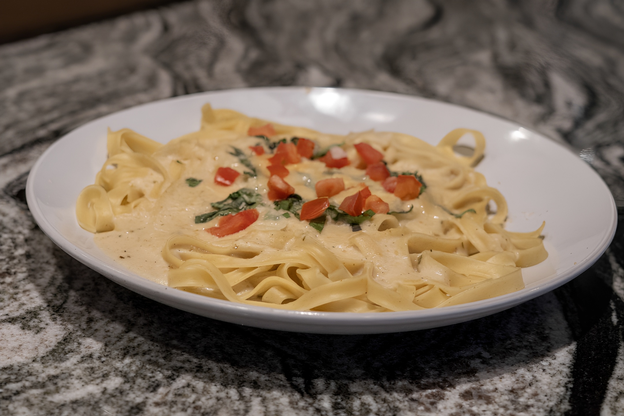Fettuccine Alfredo.