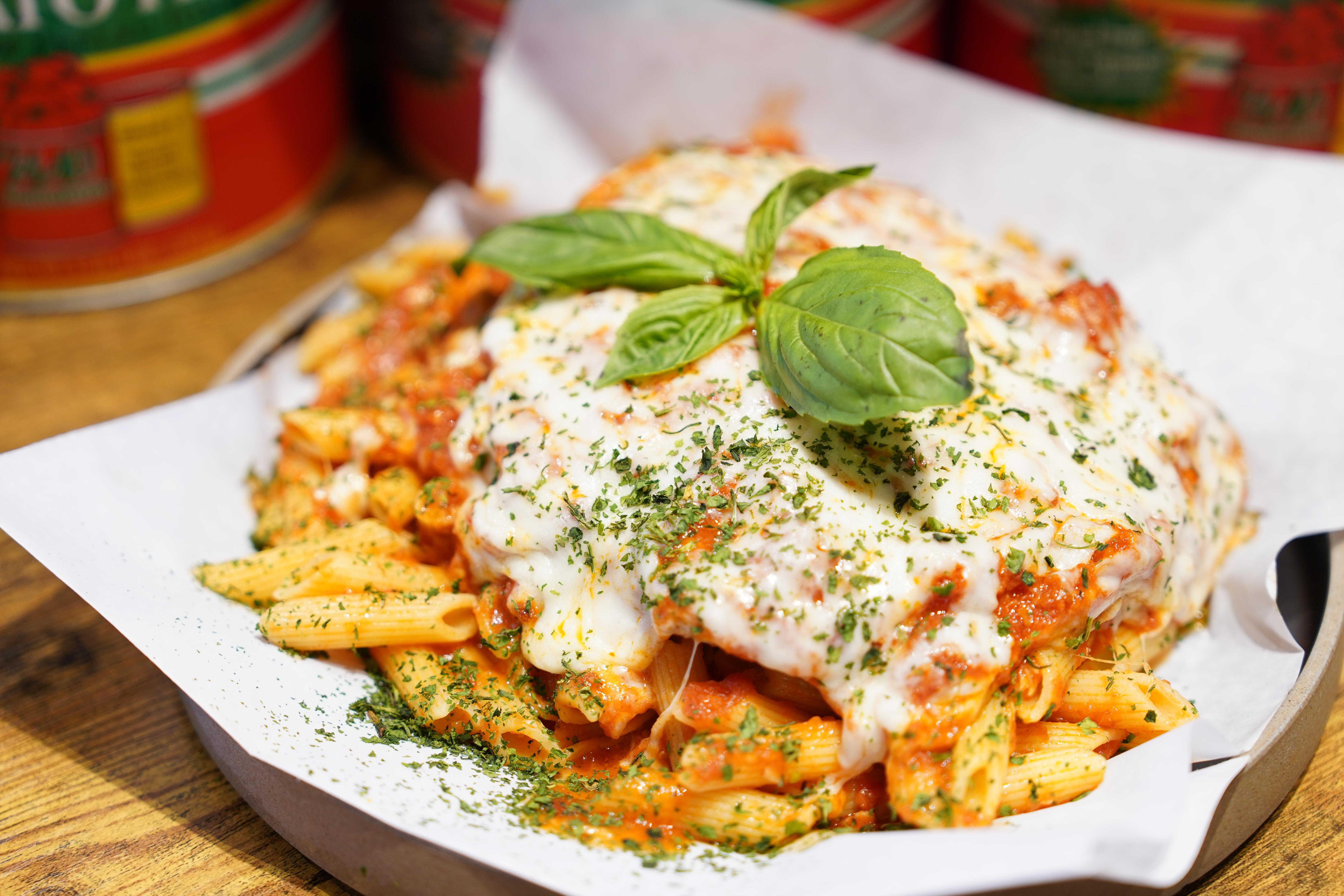 Chicken Parm & Ziti.