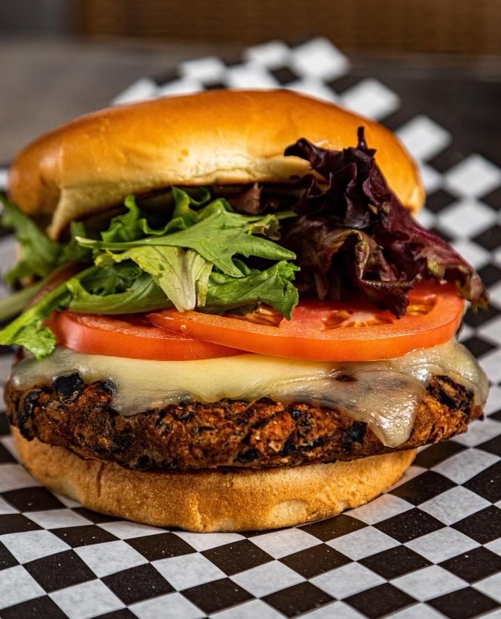 BLACK BEAN BURGER.