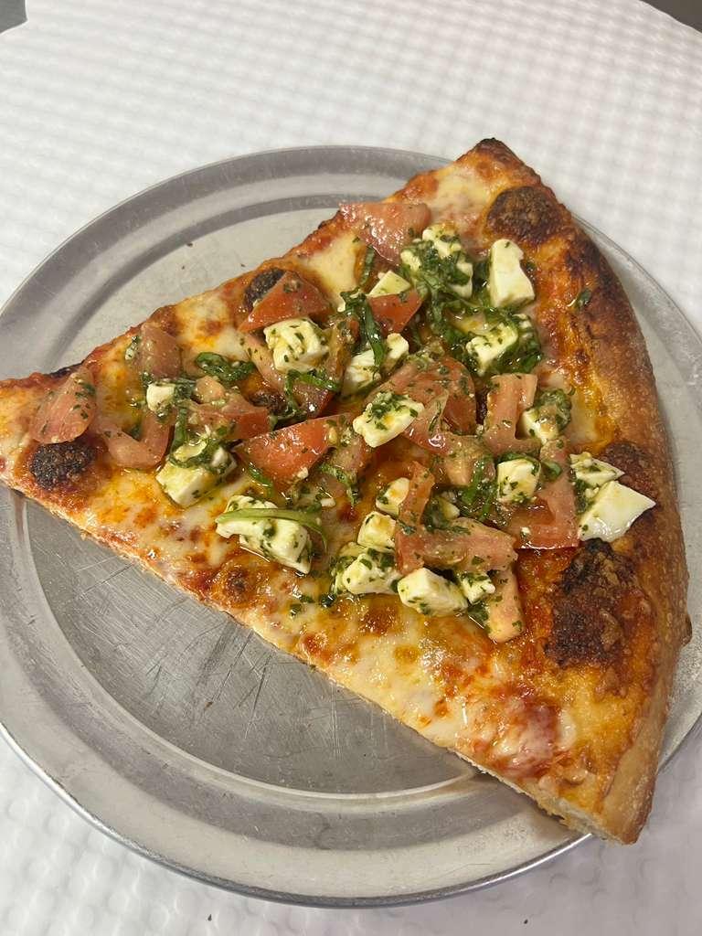 Caprese slice.