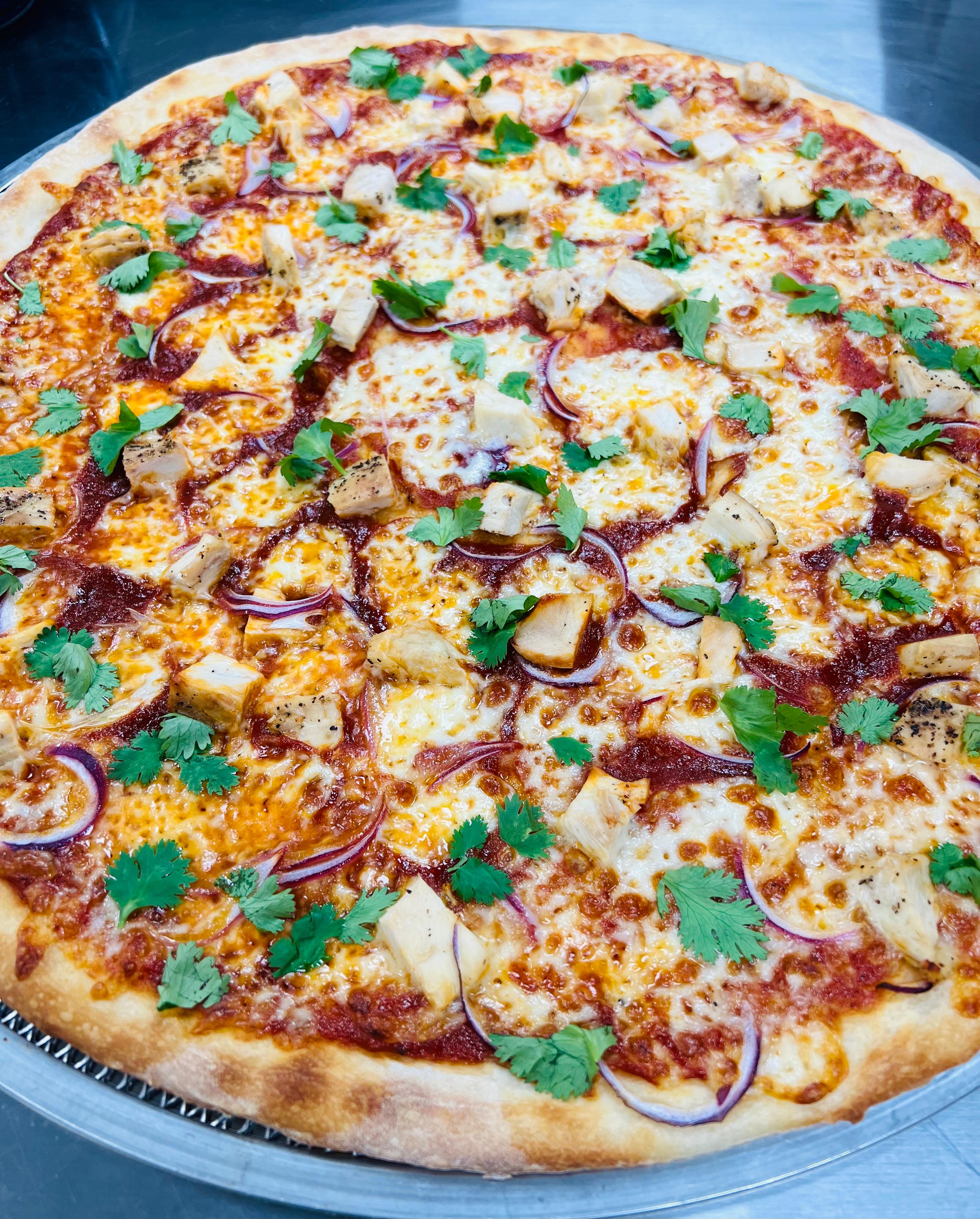 14" BBQ Pizza.