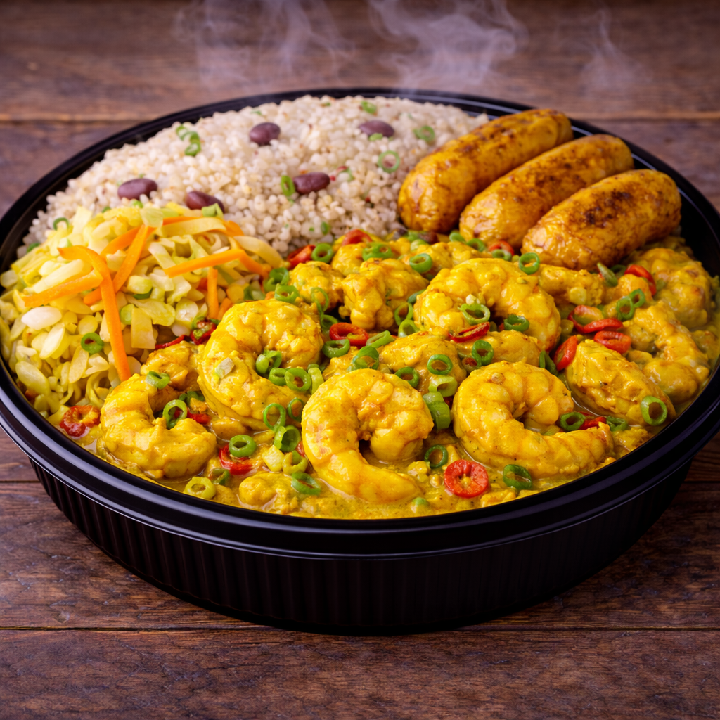 Curried Shrimp.