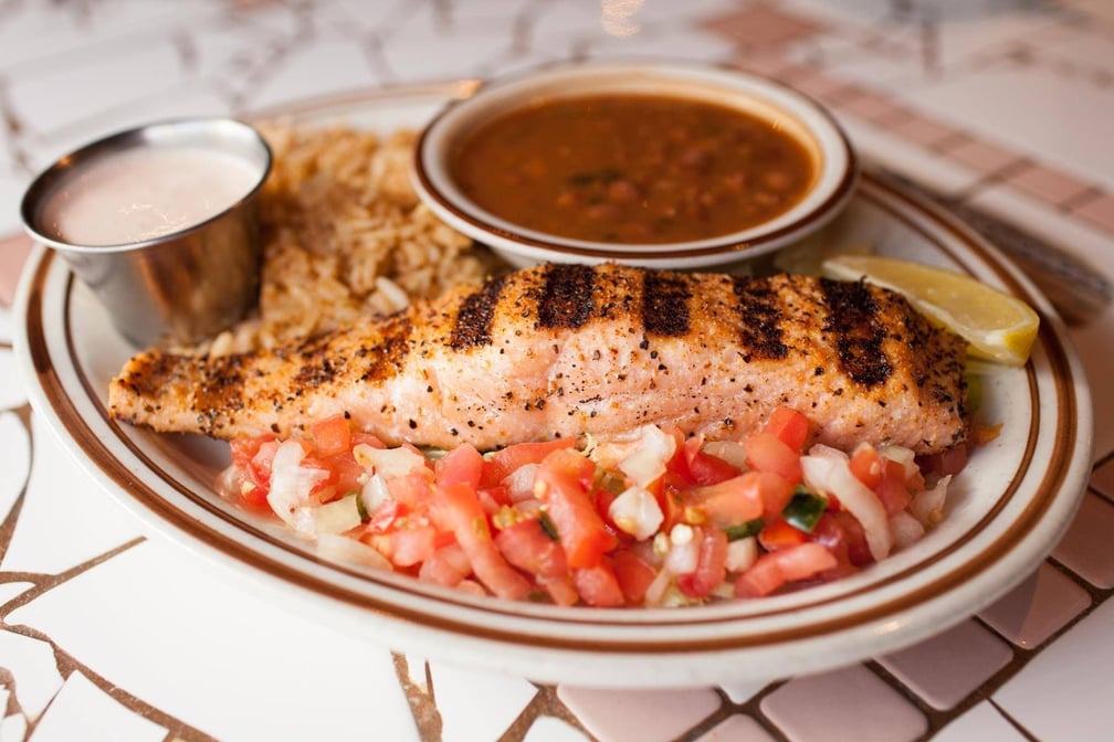 Grilled Salmon.