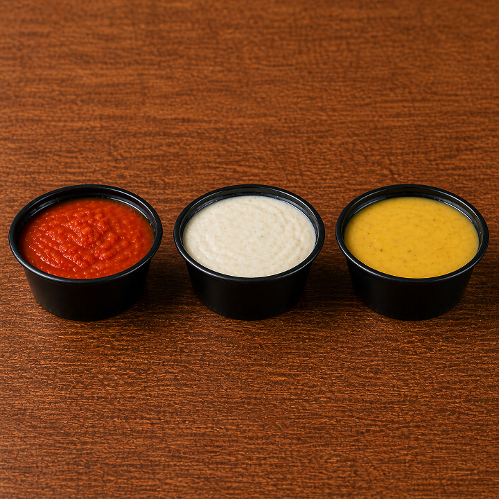 Extra Sauce Cups.