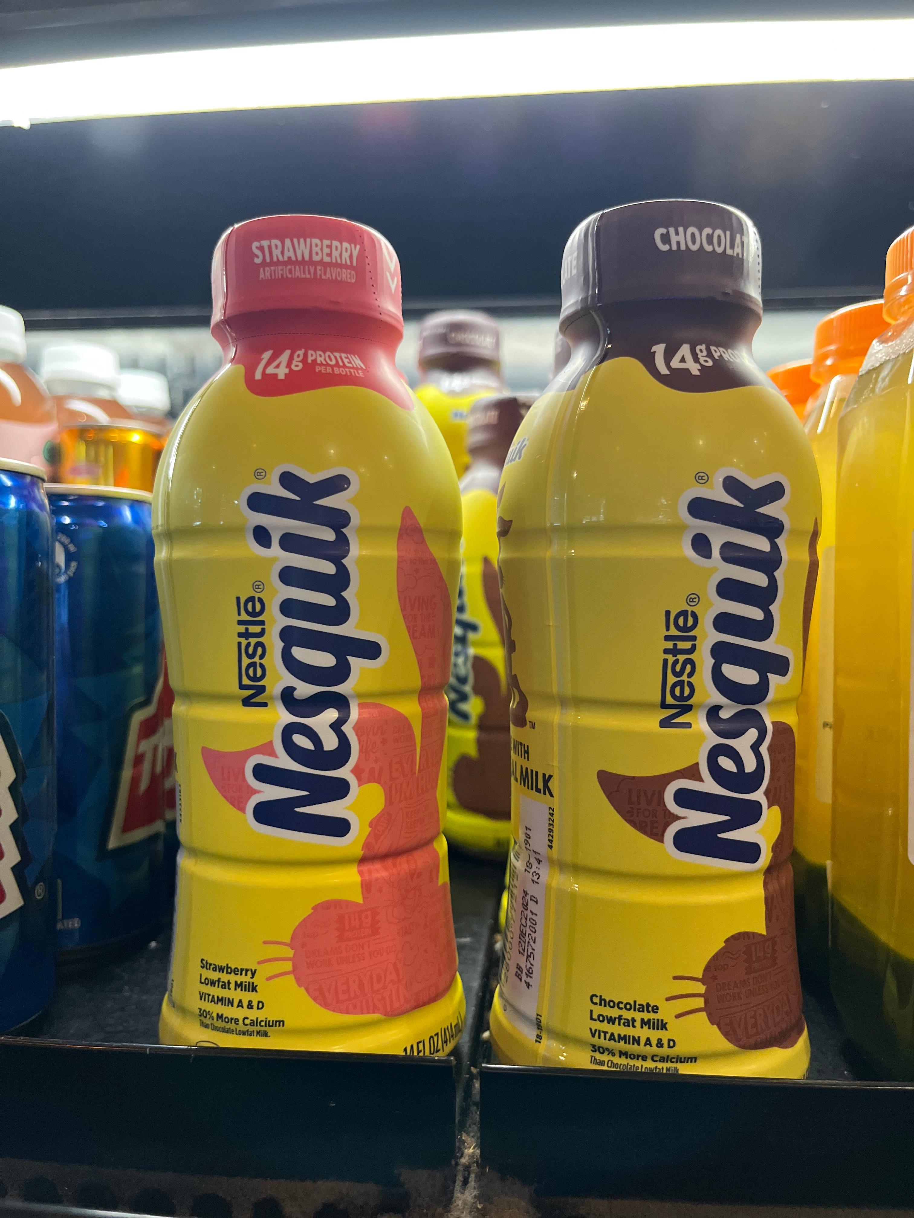 Nesquik Strawberry.