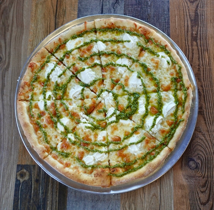 SM Pesto Pizza.