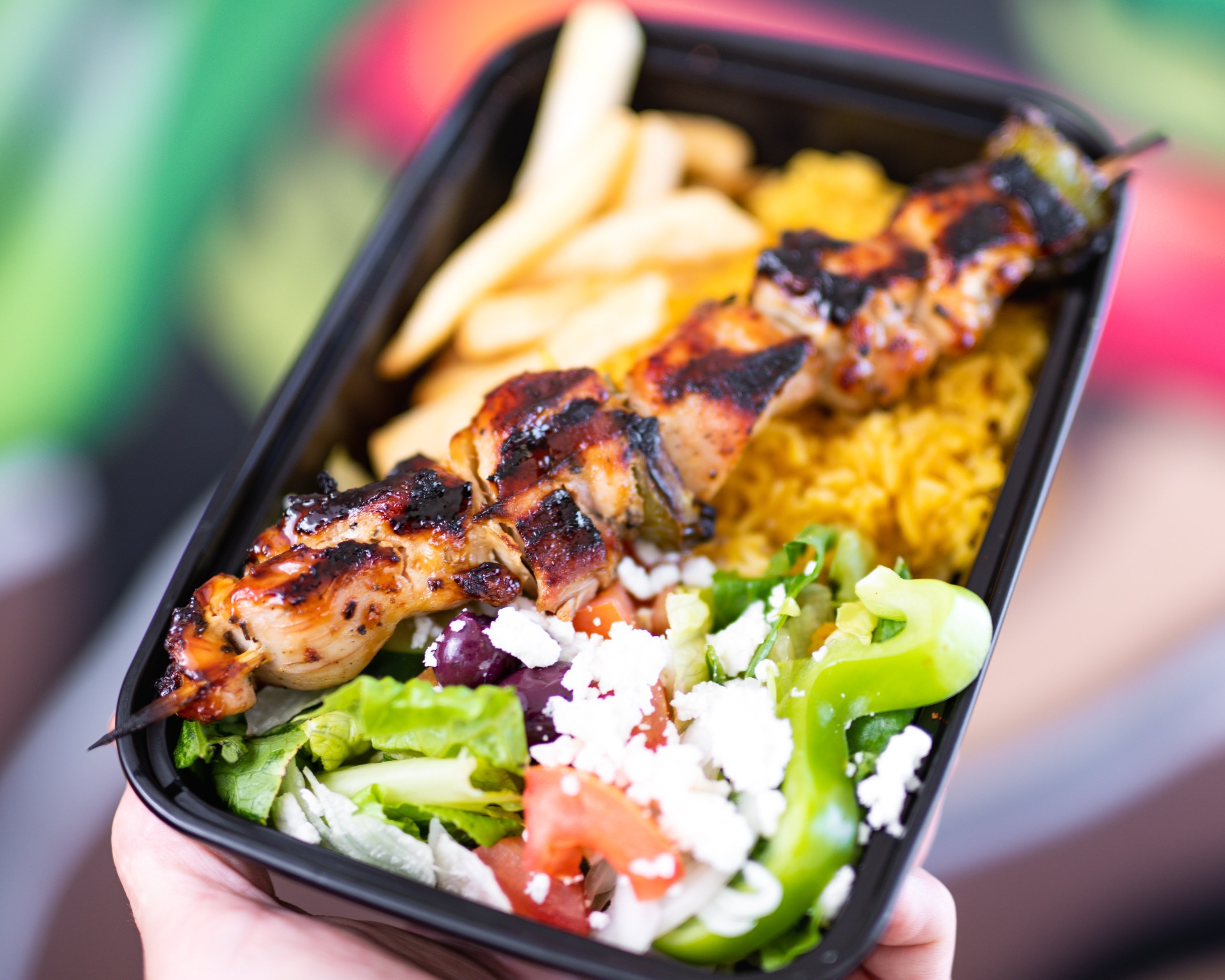 Chicken Kabob Lunch Box.