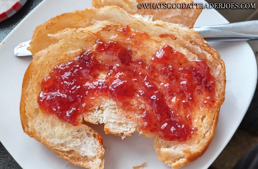Toasted Croissant with Butter and Jelly.