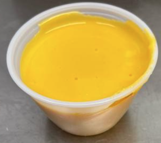 Cheese on side.