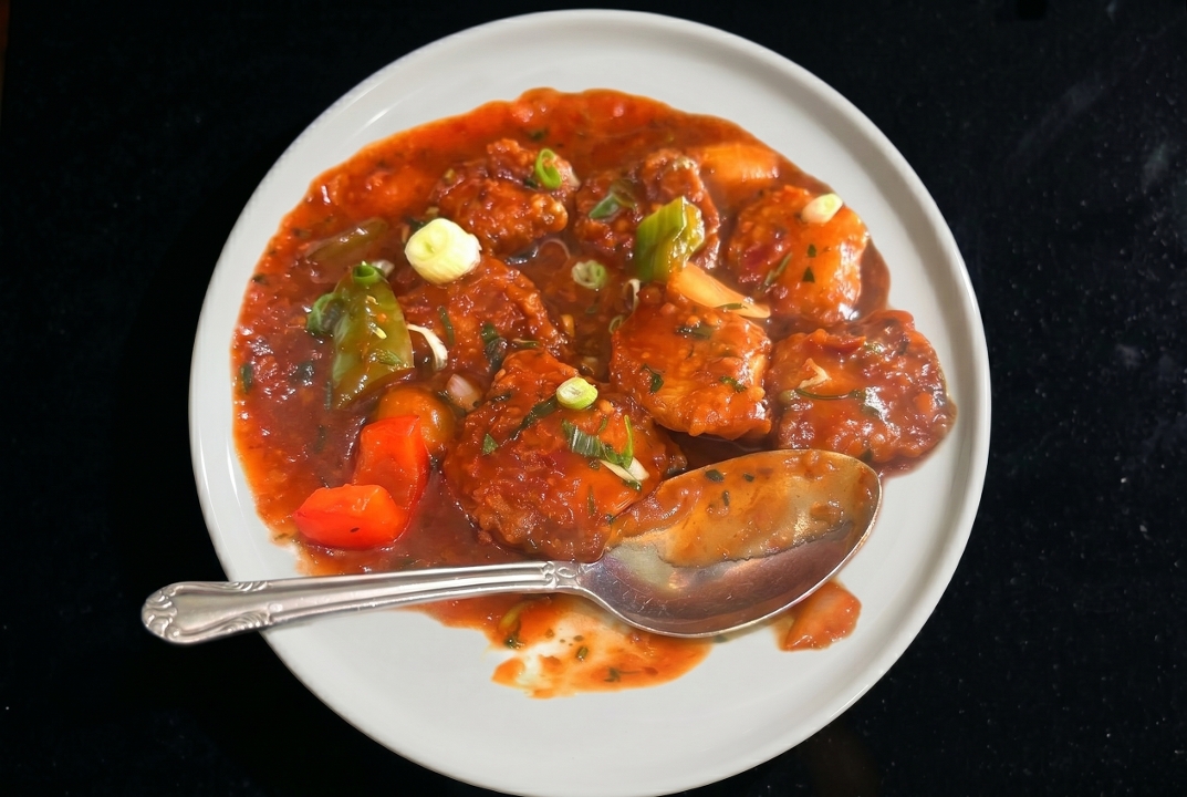Fish Schezwan.